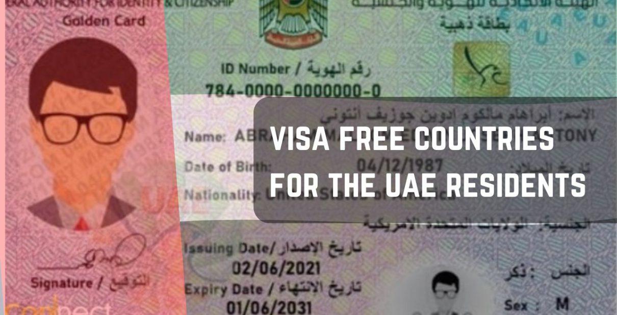 visa free countries for the uae residents