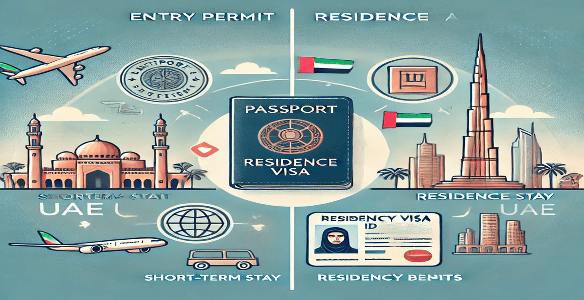 Difference between an entry permit and a residence visa